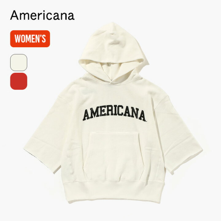 楽天市場】アメリカーナ カットオフ スウェット フーディー [AMERICANA 