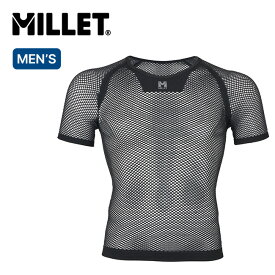 ミレー ドライナミックメッシュSS メンズ Millet MIV01566 トップス アンダーウェア ベースレイヤー ドライレイヤー 肌着 下着 半袖 登山 アウトドア キャンプ フェス 【正規品】