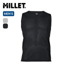 【SALE 10%OFF】ミレー ドライナミックスルー2 V NS メンズ Millet MIV02102 ノースリーブ Vネック トップス アンダーウェア ベースレイヤー ドライレイヤー 下着 肌着 登山 フェス おしゃれ キャンプ アウトドア