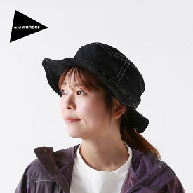 アンドワンダー JQテープハット and wander JQ tape hat 5744986230 ハット 帽子 ヘッドウェア サスティナブル トラベル 旅行 キャンプ アウトドア フェス 【正規品】