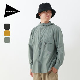 アンドワンダー ドライブリーザブルフーディ and wander dry breathable hoodie メンズ レディース ユニセックス 5744143119 トップス アウター フーディ キャンプ アウトドア 【正規品】