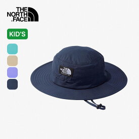 ノースフェイス ホライズンハット【キッズ】 THE NORTH FACE Kids' Horizon Hat ジュニア 子供 NNJ02312 ハット 帽子 子供 おしゃれ 日よけ 紫外線対策 UVカット 撥水 子供用ハット あご紐 ひも付き トラベル 旅行 キャンプ アウトドア 【正規品】