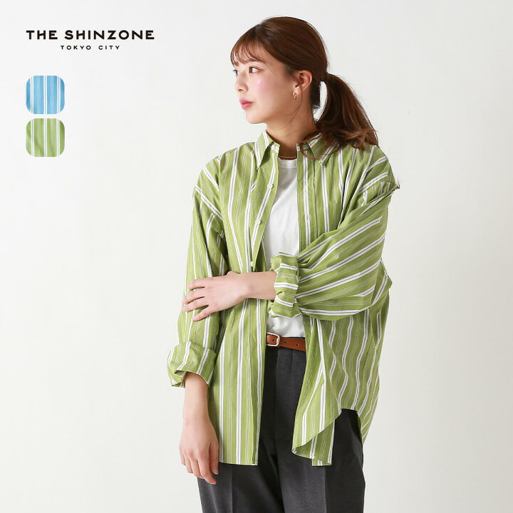 楽天市場】【SALE Max30%OFF】ザ シンゾーン ストライプダディシャツ 
