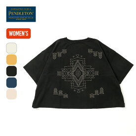 ペンドルトン バックEMBショートレングスTee【ウィメンズ】 PENDLETON レディース 4275-6108 Tシャツ トップス バックプリント 短丈 キャンプ アウトドア 【正規品】