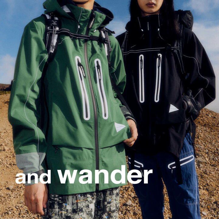 楽天市場】アンドワンダー テックSSシャツ ユニセックス and wander 