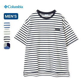 コロンビア リバークリークショートスリーブクルー メンズ Columbia River Creek Short Sleeve Crew メンズ PM0891 トップス カットソー プルオーバー Tシャツ 半袖 ボーダーT アウトドア フェス キャンプ 【正規品】