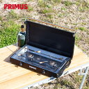 【SALE 70%OFF】【特典あり】プリムス キンジャ PRIMUS P-CKJ-2 ガス ツーバーナー 2口コンロ ガスコンロ ツイン 折り…
