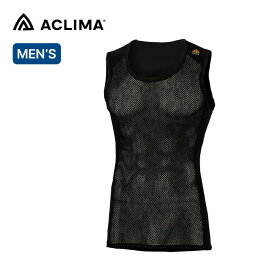 アクリマ ウールネットシングレット メンズ ACLIMA WOOLNET SINGLET MEN'S 1401000000 アンダーウェア ノースリーブ トップス メッシュ キャンプ アウトドア フェス 【正規品】