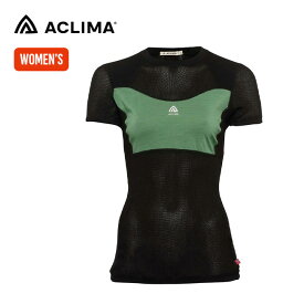 アクリマ ウールネットライトTシャツ【ウィメンズ】 ACLIMA WOOLNET LIGHT T-SHIRT WOMAN レディース 108098 半袖 アンダーウェア メリノウール 透湿 保温性 トップス キャンプ アウトドア フェス 【正規品】