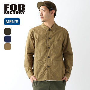 �G�t�I�[�r�[�t�@�N�g���[ �t�����`�V���c�W���P�b�g FOBFACTORY FRENCH SHIRT JK �����Y F2394 �A�E�^�[ �W���P�b�g �g�b�v�X �V���c �~���^���[ ������� �L�����v �A�E�g�h�A