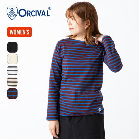 オーシバル ボートネックL/S P.O.【ウィメンズ】 ORCIVAL BOAT NECK L/S P.O. レディース #OR-C0137 BFJ オーチバル マリンボーダー Tシャツ ティシャツ 長袖 ロングスリーブ ロンT カットソー トップス おしゃれ キャンプ アウトドア