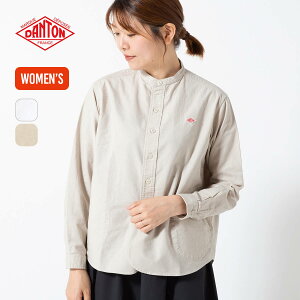 yXg1_zyK戵Xz _g ohJ[VcL/S DANTON WOMEN'S OXFORD BAND COLLAR SHIRT PLAIN EBY #DT-B0279 SOX  OX[u Jbg\[ gbvX  Lv AEg