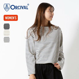 【ラスト1点】【SALE Max60%OFF】オーシバル CLNボートネックL/SクロップドP.O.【ウィメンズ】 ORCIVAL CLN BOAT NECK L/S CROPPED P.O. レディース #B266 Tシャツ 長袖 カットソー ボーダー フレンチ ワイド COTTON LOURD コットンロード バスクシャツ オーチバル