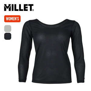 ミレー ドライナミックスルー2 U LS【ウィメンズ】 Millet レディース MIV02106 長袖 ロングスリーブ クルーネック メッシュ アンダーウェア スポーツ フィットネス おしゃれ キャンプ アウトドア