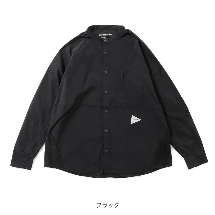 楽天市場】アンドワンダー フリースベースバンドカラーシャツ and  