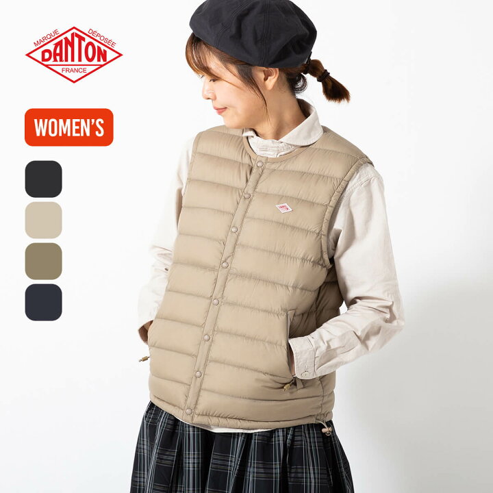 楽天市場】ダントン インナーダウンクルーネックベスト DANTON WOMEN 