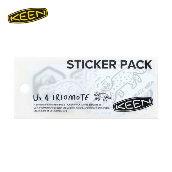 キーン×アスフォーイリオモテ キーンステッカーパック KEEN×Us 4 IRIOMOTE KEEN sticker pack Artwork by Yu Nagaba 1029336 ロゴステッカー 耐水 ギア カスタム シール おしゃれ キャンプ アウトドア