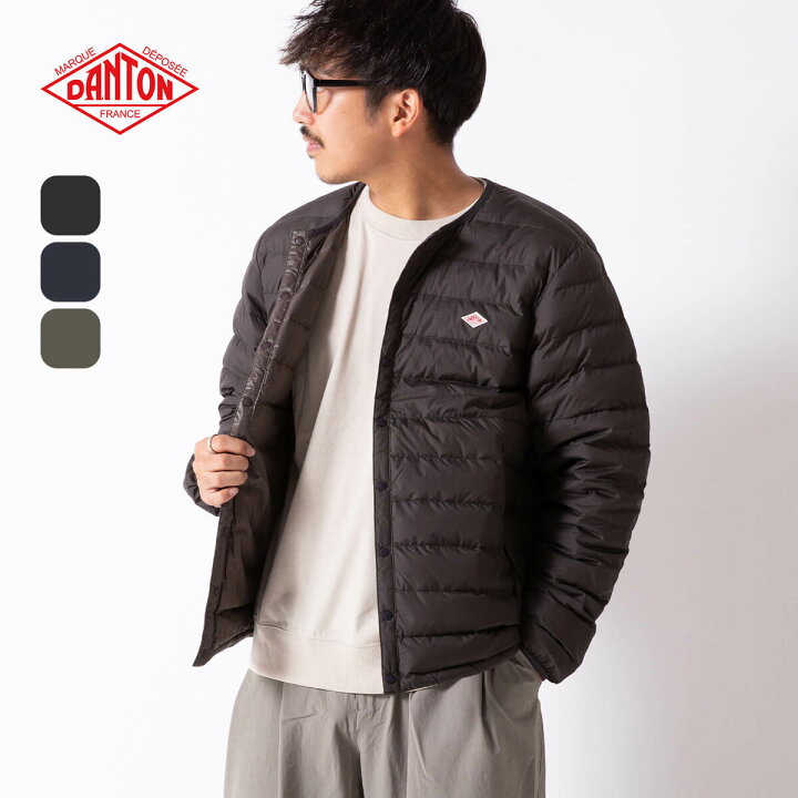 楽天市場】ダントン インナーダウンクルーネックジャケット DANTON 
