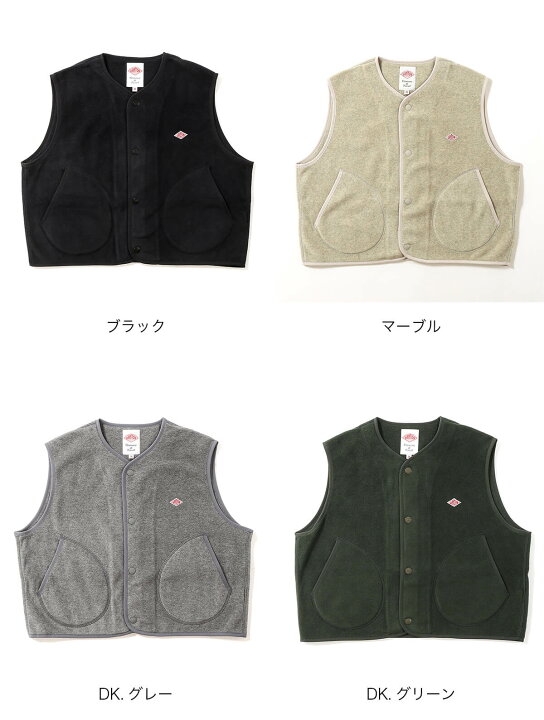 楽天市場】ダントン フリースカラーレスベスト DANTON WOMEN 