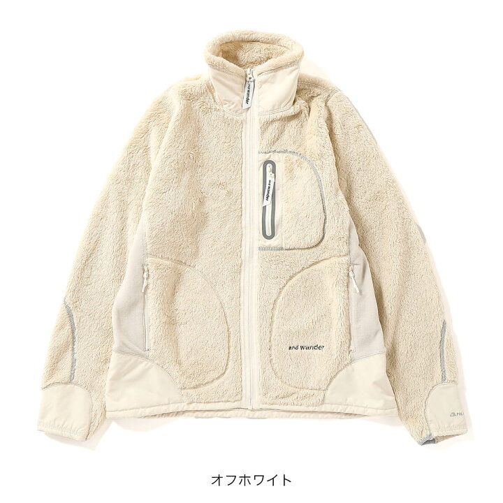 楽天市場】アンドワンダー ハイロフトフリースジャケット and wander  