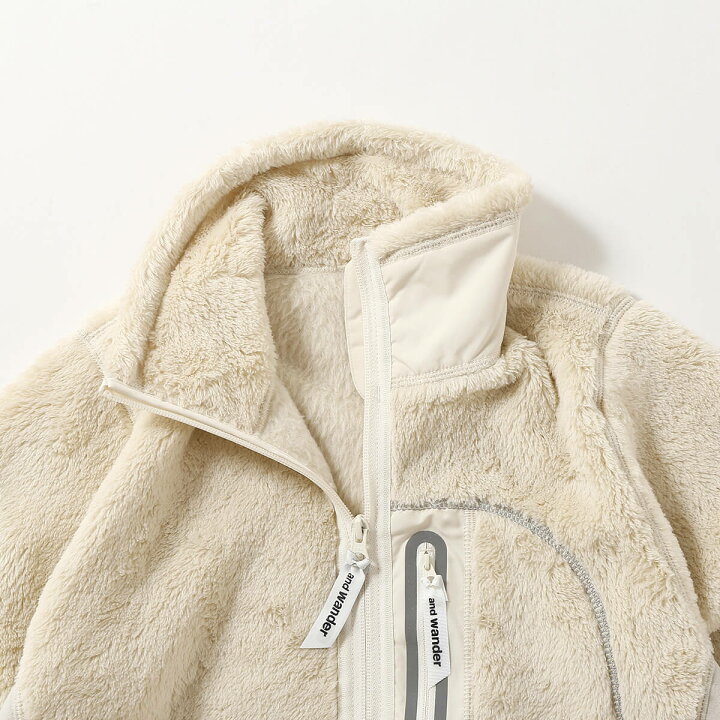 楽天市場】アンドワンダー ハイロフトフリースジャケット and wander  