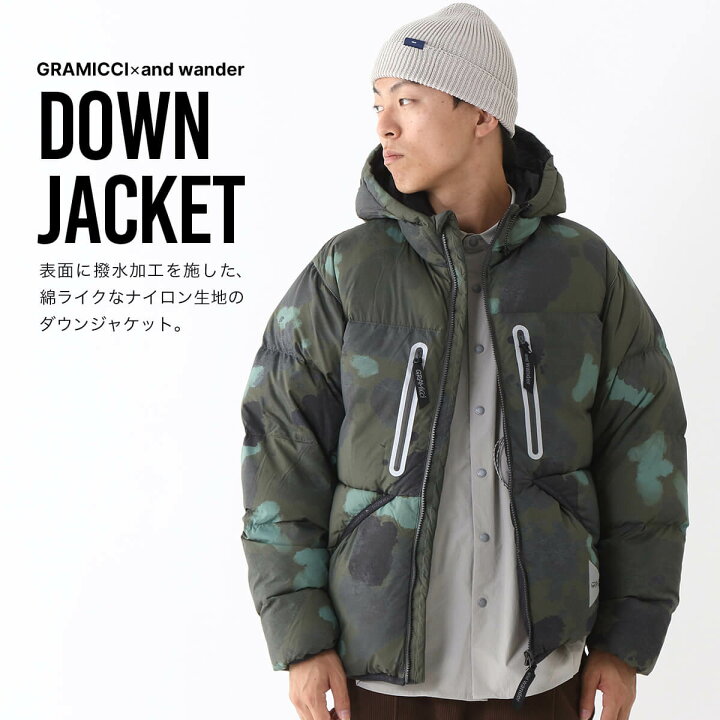 楽天市場】グラミチ×アンドワンダー ダウンジャケット GRAMICCI×and 