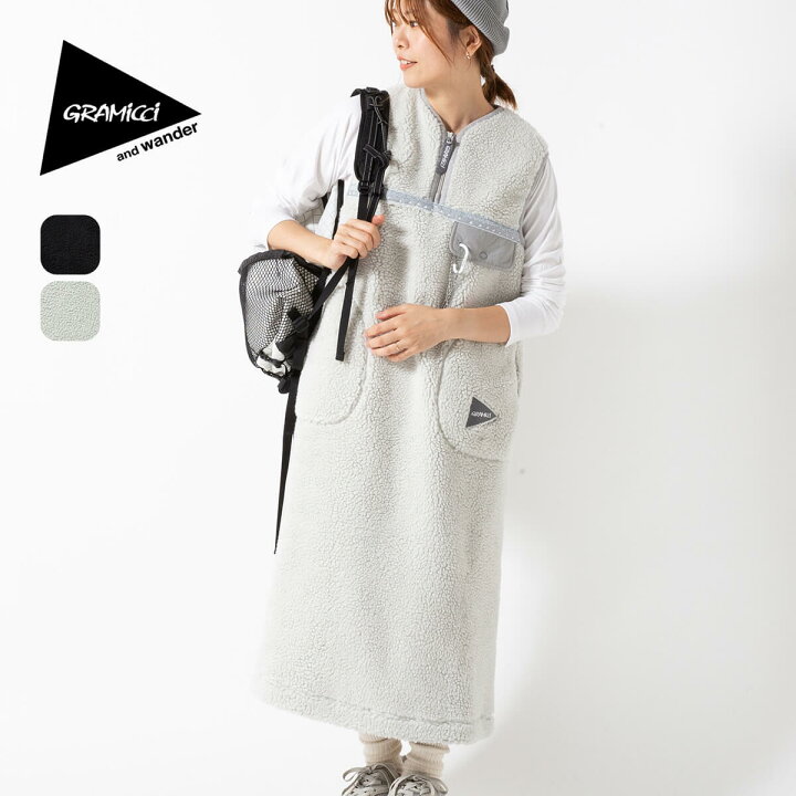 楽天市場】グラミチ×アンドワンダー JQテープフリースドレス GRAMICCI  