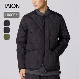 【SALE Max40%OFF】タイオン ミリタリー クルーネックWジップ ダウンジャケット ユニセックス TAION MILITARY W-ZIP CREW NECK DOWN JKT メンズ レディース TAION-104ZML-1 ダウンコート 防寒 保温 アウター ジャケット キャンプ アウトドア