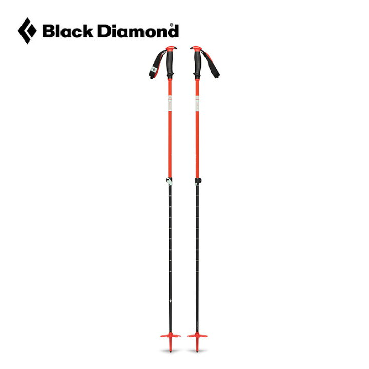 楽天市場】ブラックダイヤモンド トラバース スキーポール Black 