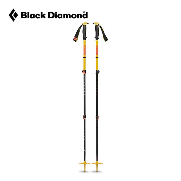 楽天市場】ブラックダイヤモンド トラバース 3 スキーポール Black 