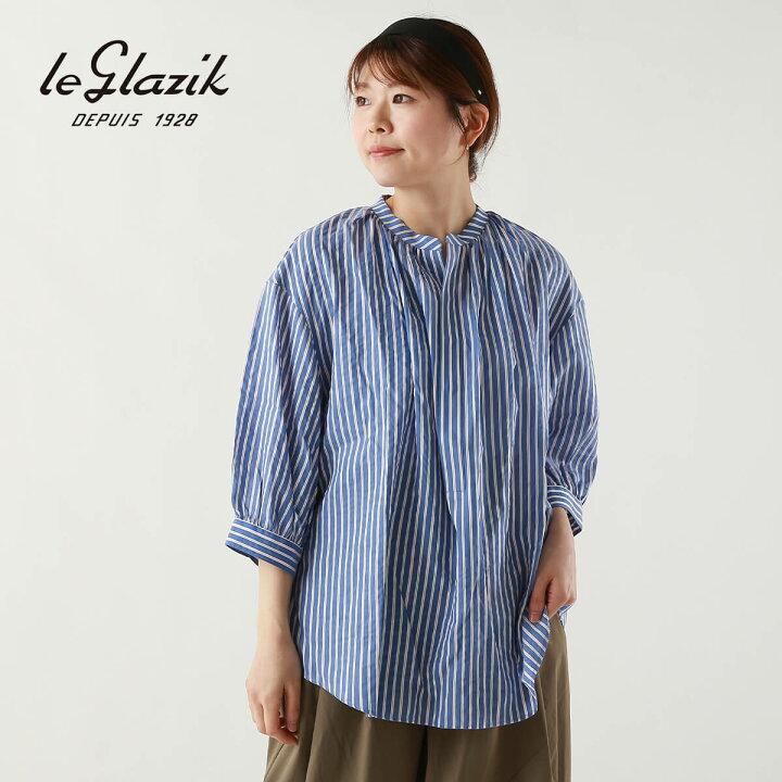 楽天市場】ルグラジック ギャザーネックブラウス LE GLAZIK GATHER 