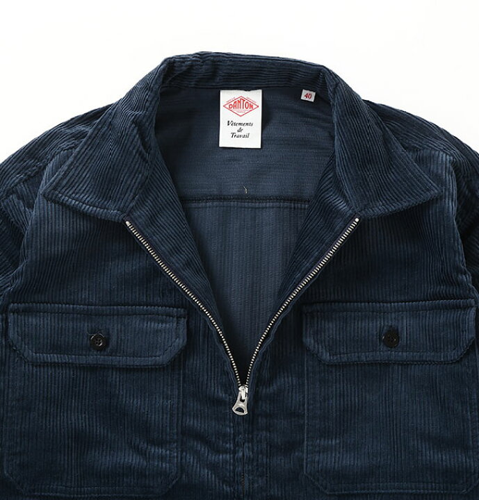 楽天市場】【ラスト1点】ダントン ジップシャツ DANTON CORDUROY ZIP 
