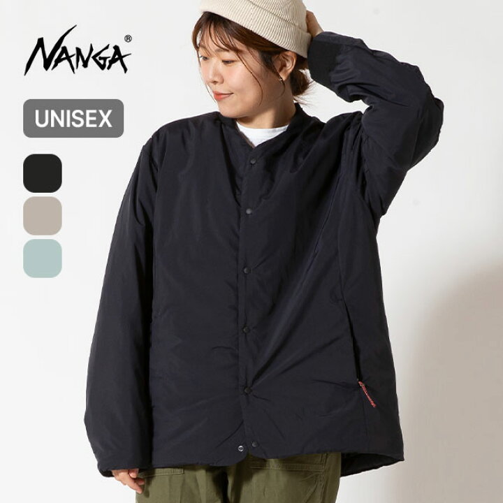楽天市場】ナンガ ノーカラーソフトダウン カーディガン NANGA NO  