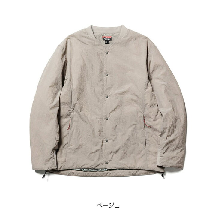 楽天市場】ナンガ ノーカラーソフトダウン カーディガン NANGA NO 