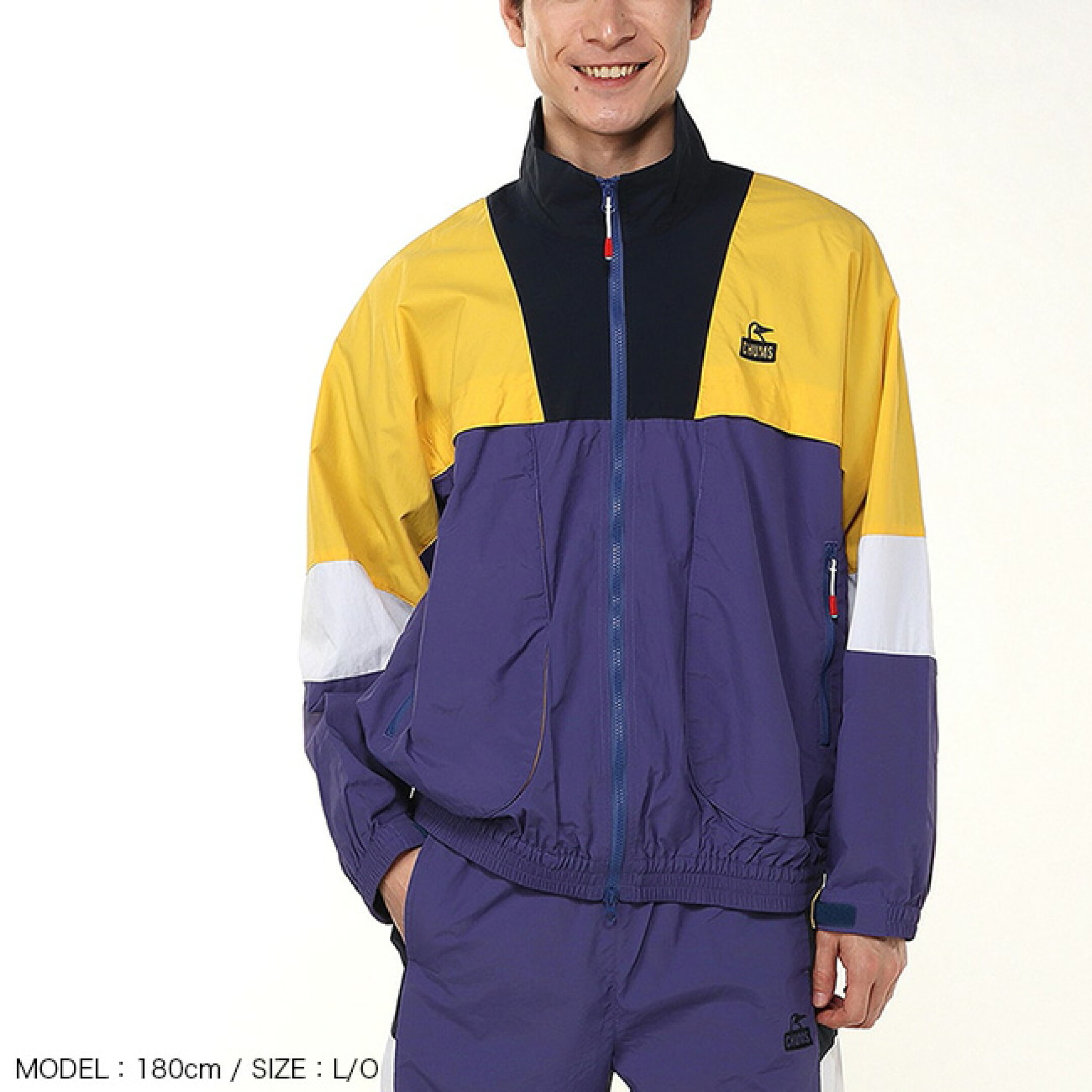  カーンズレトロスポーツジャケット CHUMS Kearns Retro Sports Jacket メンズ レディース ユニセックス CH04-1450 アウター ブルゾン オーバーサイズ 撥水 タウンユース 登山 おしゃれ キャンプ アウトドア