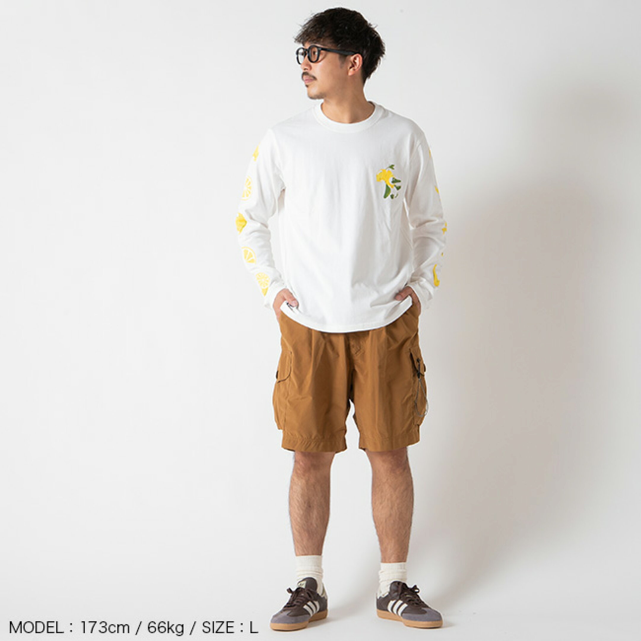 チャムス チャムスレモンL/S Tシャツ CHUMS Lemon L/S T-Shirt メンズ レディース ユニセックス CH01-2513 トップス Tシャツ ロンT 長袖 タウンユース かわいい キャンプ アウトドア