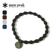 スノーピーク ロゴチャームヘアタイ snow peak Logo charm Hair tie AC-25SW401 ヘアゴム ヘアアクセサリ…