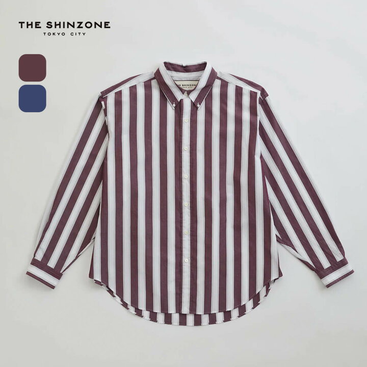 楽天市場】ザ シンゾーン ストライプダディシャツ THE SHINZONE 