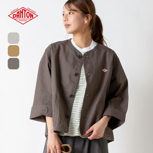 �y���X�g1�_�z�y���K�戵�X�z �_���g�� �J���[���X�V���[�g�W���P�b�g DANTON COLLARLESS SHORT JACKET �E�B�����Y ���f�B�[�X #DT-A0473 CFD �g�b�v�X �A�E�^�[ �W���P�b�g �H�D�� ���� ������� �L����