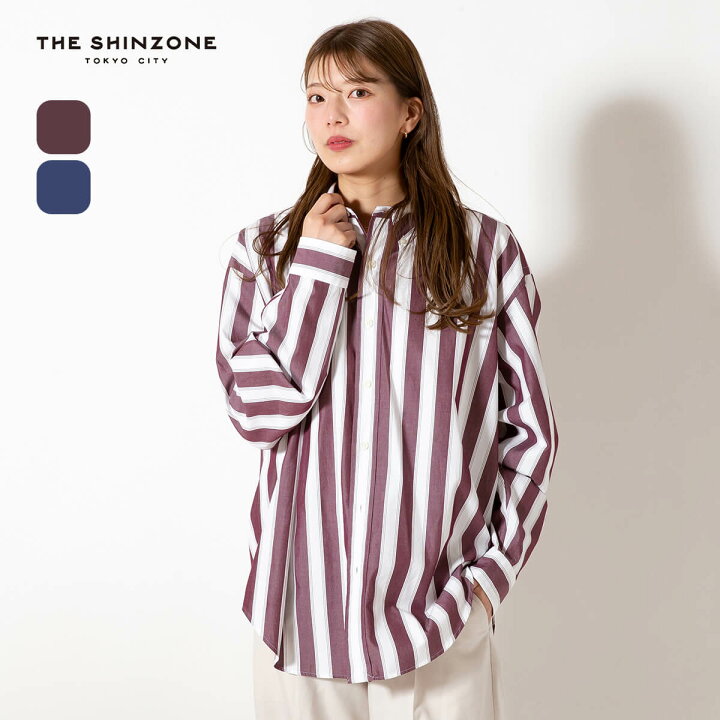楽天市場】ザ シンゾーン ストライプダディシャツ THE SHINZONE 