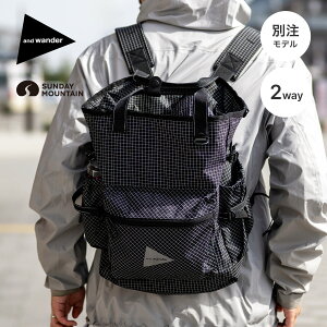 Ah_[×Tf[}Ee bvXgbv2EFCg[gobO and wander×SUNDAY MOUNTAIN ripstop 2way toto bag 574-5185600 obO obNpbN  y ʒ  bvXgbvn 