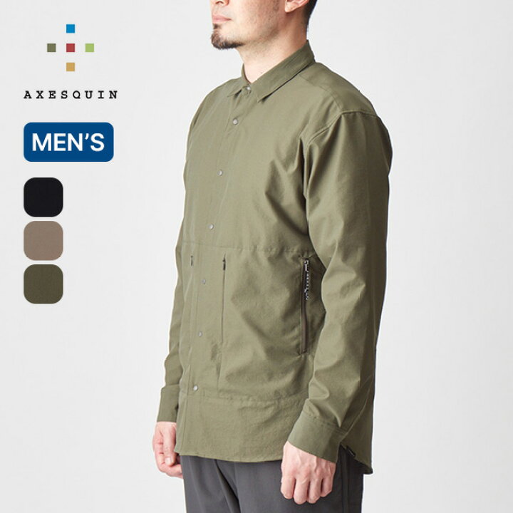 アクシーズクイン（AXESQUIN）ハチジュウハチヤ 長袖 41009 墨色 AXESQUIN ハチジュウハチヤ メリノウール 長袖 AXESQUIN アクシーズクイン 長袖　シャツ