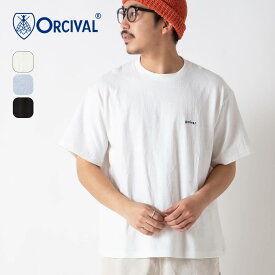 【SALE Max50%OFF】オーシバル エンブロイダリーショートスリーブTシャツ メンズ ORCIVAL EMBROIDERY SHORT SLEEVE T-SHIRT #OR-C0419 MIT オーチバル 無地 シンプル ワンポイント 丸首 Tシャツ ティシャツ 半袖 カットソー トップス おしゃれ キャンプ アウトドア