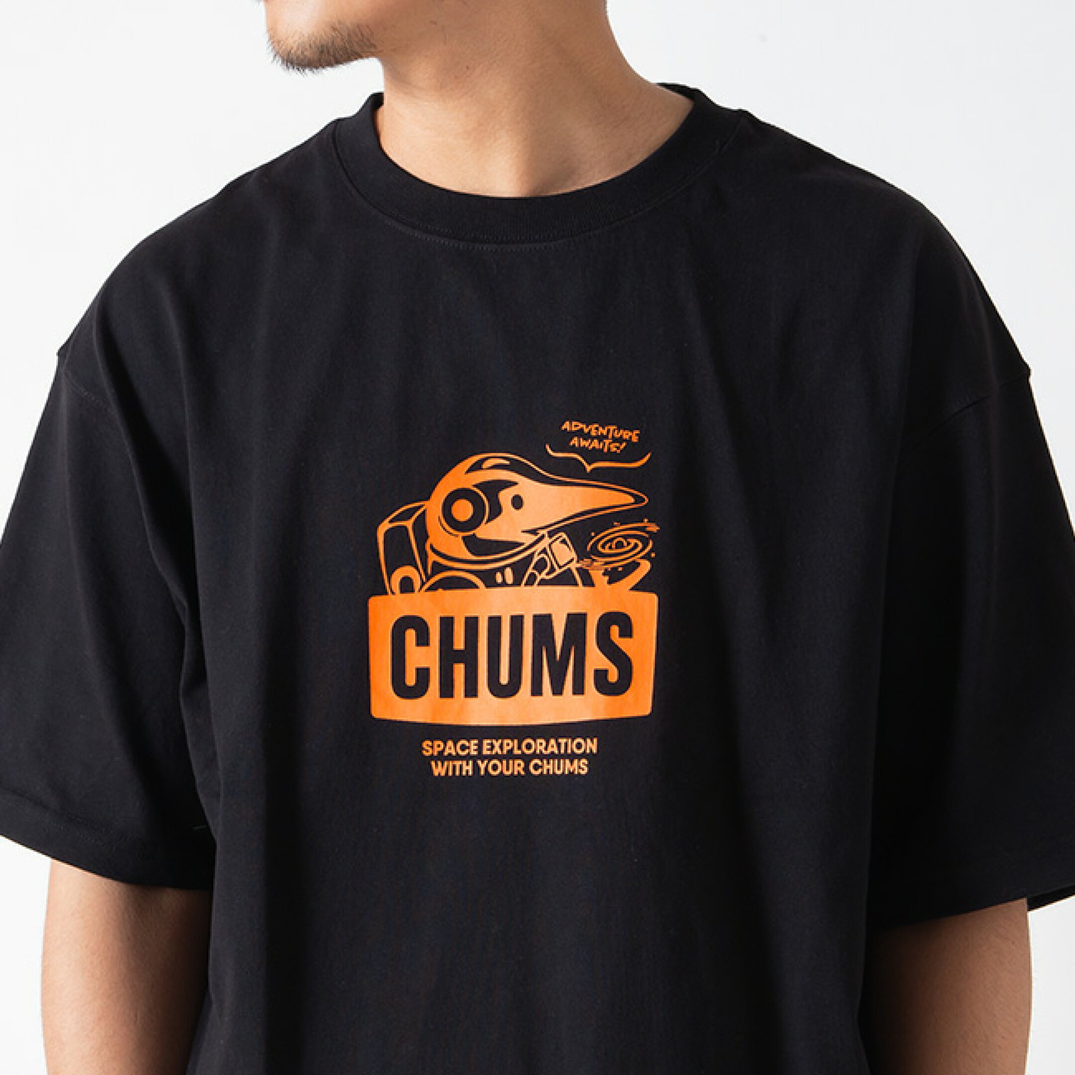 チャムス スペースブービーTシャツ CHUMS Space Booby T-Shirt メンズ レディース ユニセックス CH01-2545 トップス 半袖 ショートスリーブ オーバーサイズ タウンユース おしゃれ キャンプ アウトドア