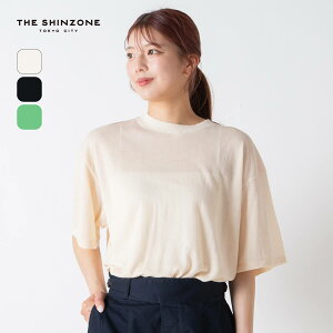 �ySALE Max50%OFF�z�U �V���]�[�� �V�A�K�[�[�n�[�t�X���[�uTEE THE SHINZONE SHEER GAUZE HALF SLEEVE TEE 25SMSCU01 �g�b�v�X T�V���c ���� �n�[�t�X���[�u �V�A�[ ������� �L�����v �A�E�g�h�A