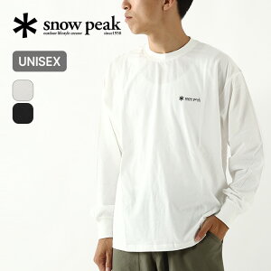 �ySALE Max30%OFF�z�X�m�[�s�[�N �\�t�g�R�b�g�������b�N�X�h���SL/S T�V���c snow peak Soft Cotton Relaxed Logo L/S T-Shirt �����Y ���f�B�[�X ���j�Z�b�N�X TS-25AU010 �g�b�v�X ����T ���� �N���[�l�b�N �A�p