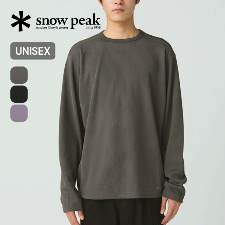 楽天市場】スノーピーク ドライサーマルL/S Tシャツ snow peak Dry 