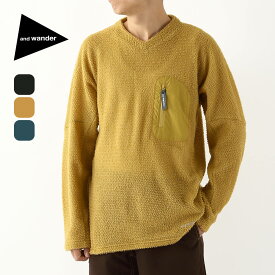 【SALE Max60%OFF】アンドワンダー アルファダイレクトプルオーバー and wander alpha direct pullover メンズ レディース ユニセックス 5745244022 トップス 長袖 おしゃれ キャンプ アウトドア