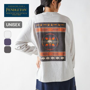 �ySALE Max60%OFF�z�y���h���g�� �o�b�N�v�����gLS Tee PENDLETON Back Print LS Tee 5475-1016 ���j�Z�b�N�X �����Y ���f�B�[�X ����T ���� T�V���c �J�b�g�\�[ �o�b�N�v�����g ��100 �w�r�[�E�F�C�g ������� 