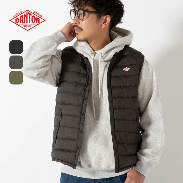 楽天市場】【正規取扱店】ダントン インナーダウンクルーネックベスト  